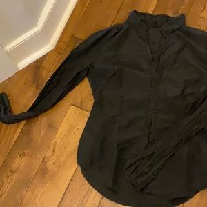 Black button down shirt
